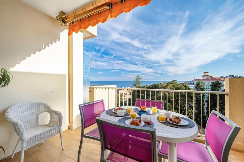 Le Fontana Rosa - Vue Mer - Terrasse - Parking Inclus 芒通 外观 照片