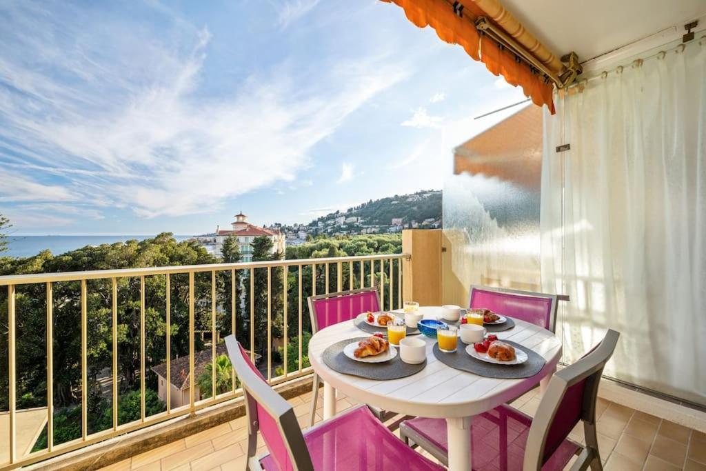 Le Fontana Rosa - Vue Mer - Terrasse - Parking Inclus 芒通 外观 照片